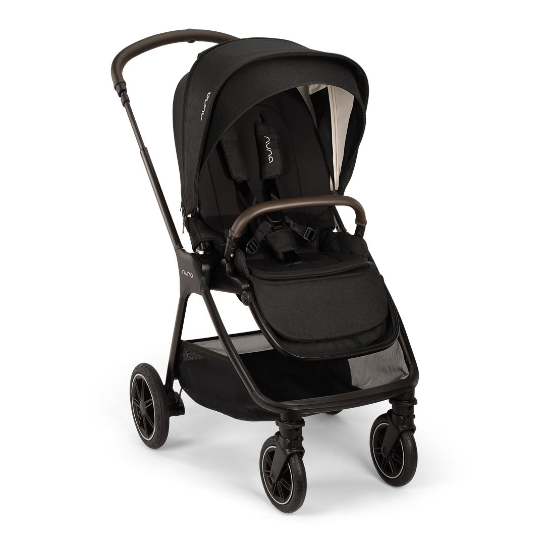 Nuna TRIV Next, LYTL Carrycot, ARRA Flex + Base Curve Travel System - Caviar