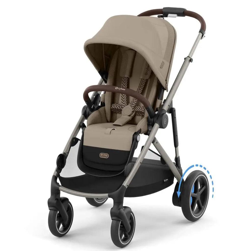 Cybex E-Gazelle S Pushchair - Almond Beige/Taupe