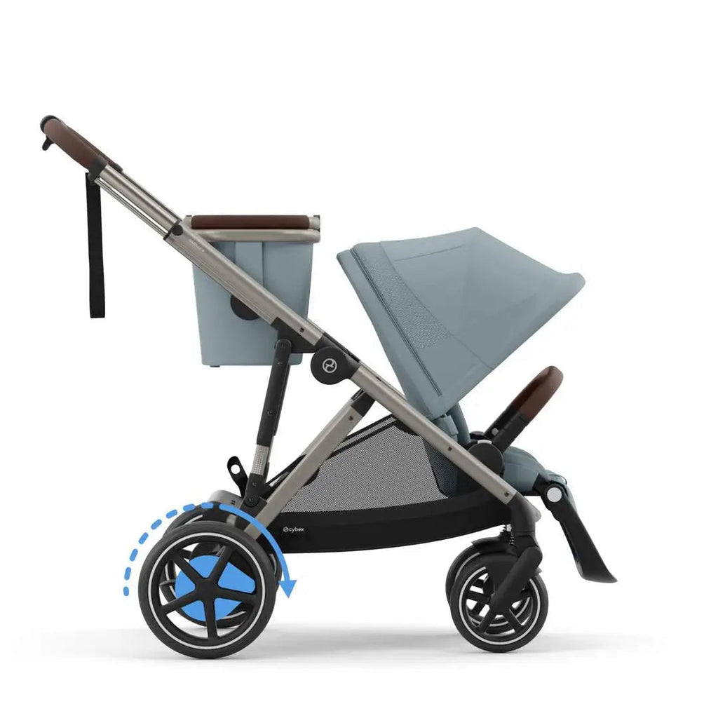 Cybex E-Gazelle S Pushchair - Stormy Blue/Taupe