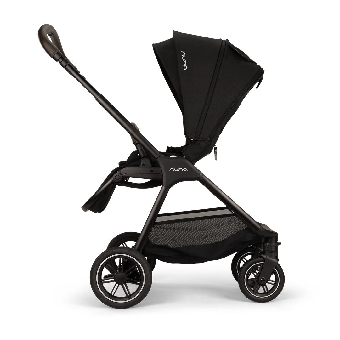 Nuna TRIV Next, LYTL Carrycot, ARRA Flex + Base Curve Travel System - Caviar