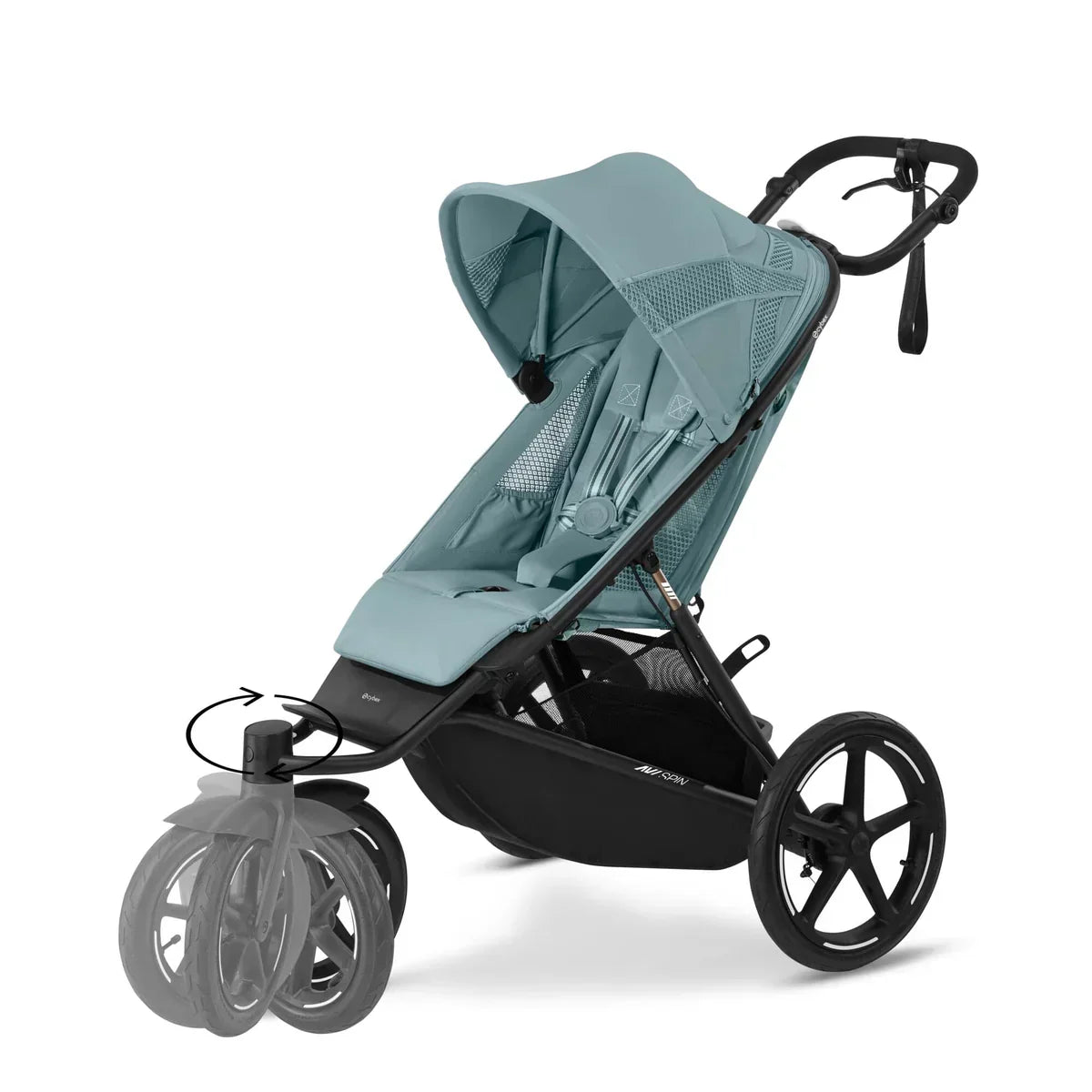 Cybex Avi Spin Stroller & Cloud G Bundle - Stormy Blue