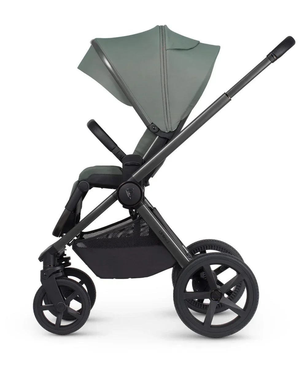 Venicci Upline2 Pushchair, Carrycot + Accessories Travel System Bundle - Aloe
