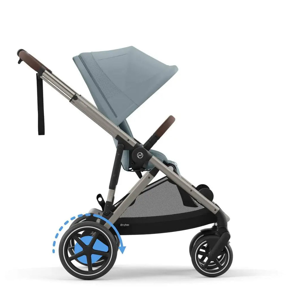 Cybex E-Gazelle S Pushchair - Stormy Blue/Taupe