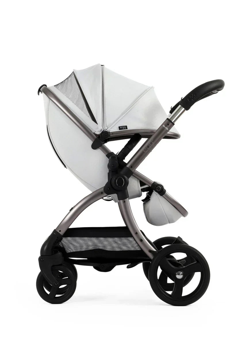 egg3 Stroller - Houndstooth Silver