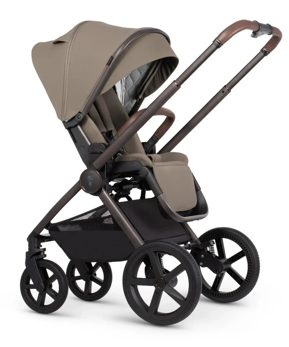 Venicci Upline2 Pushchair, Carrycot + Accessories Travel System Bundle - Special Edition Powder (2025)