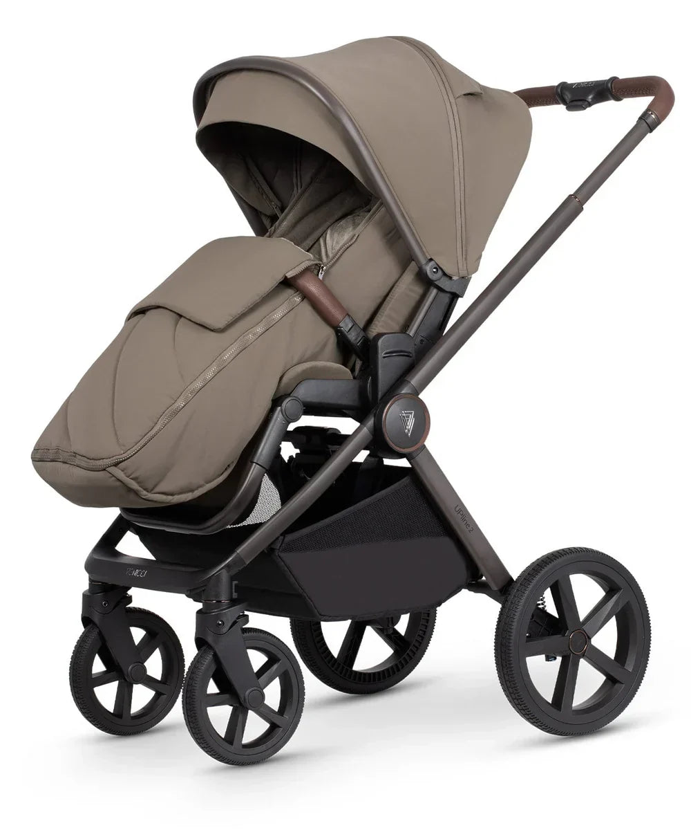 Venicci Upline2 Pushchair, Carrycot + Accessories Travel System Bundle - Special Edition Powder (2025)