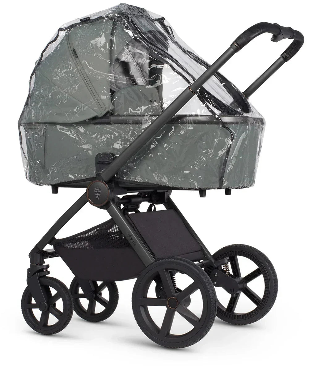 Venicci Upline2 Pushchair, Carrycot + Accessories Travel System Bundle - Aloe