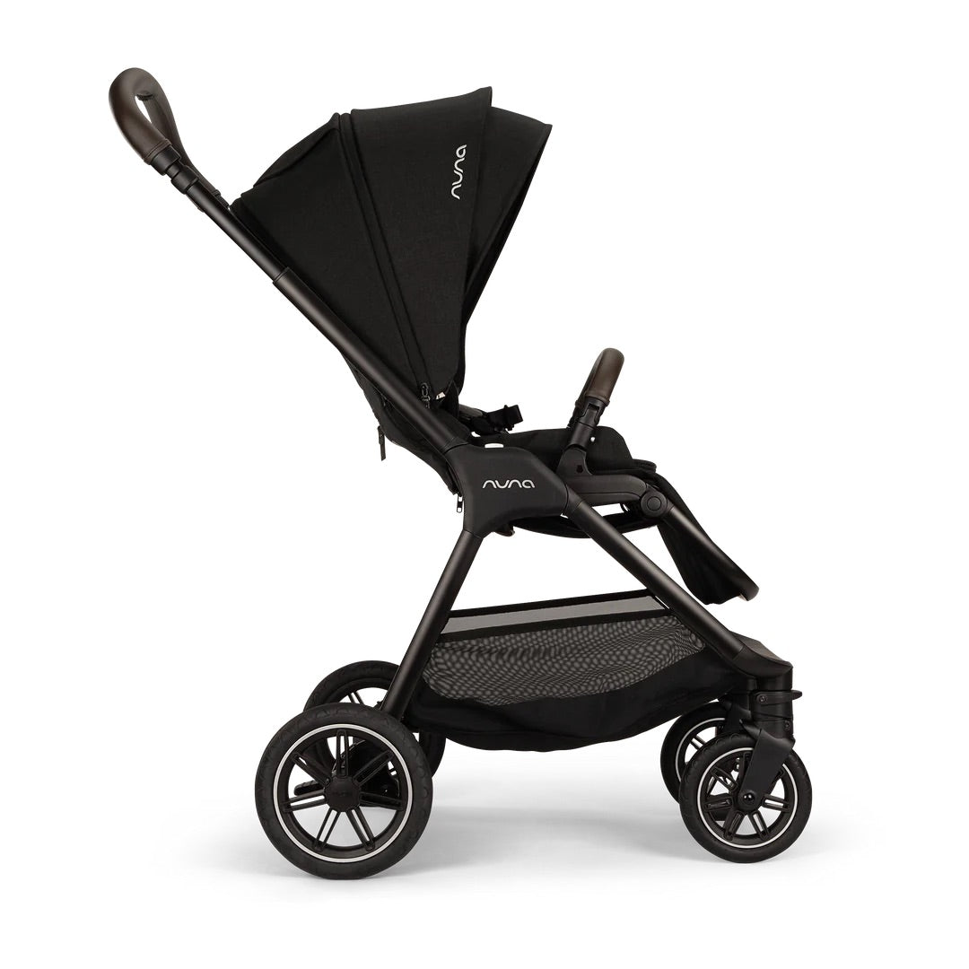 Nuna TRIV Next, LYTL Carrycot, ARRA Flex + Base Curve Travel System - Caviar