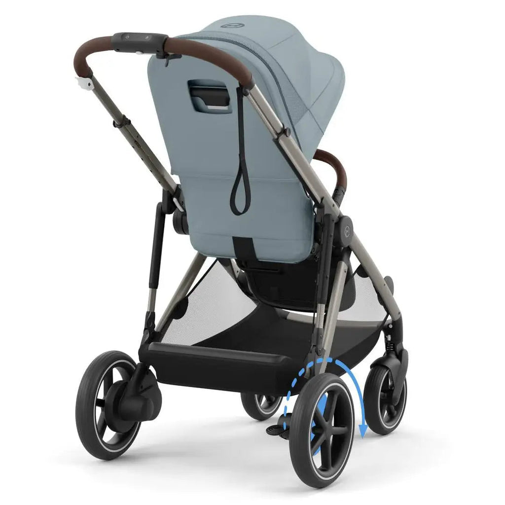 Cybex E-Gazelle S Pushchair - Stormy Blue/Taupe