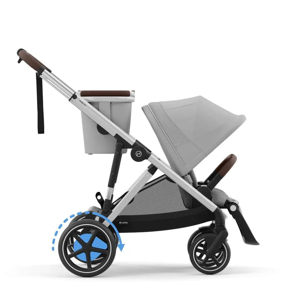 Cybex E-Gazelle S Pushchair - Stone Grey/Silver