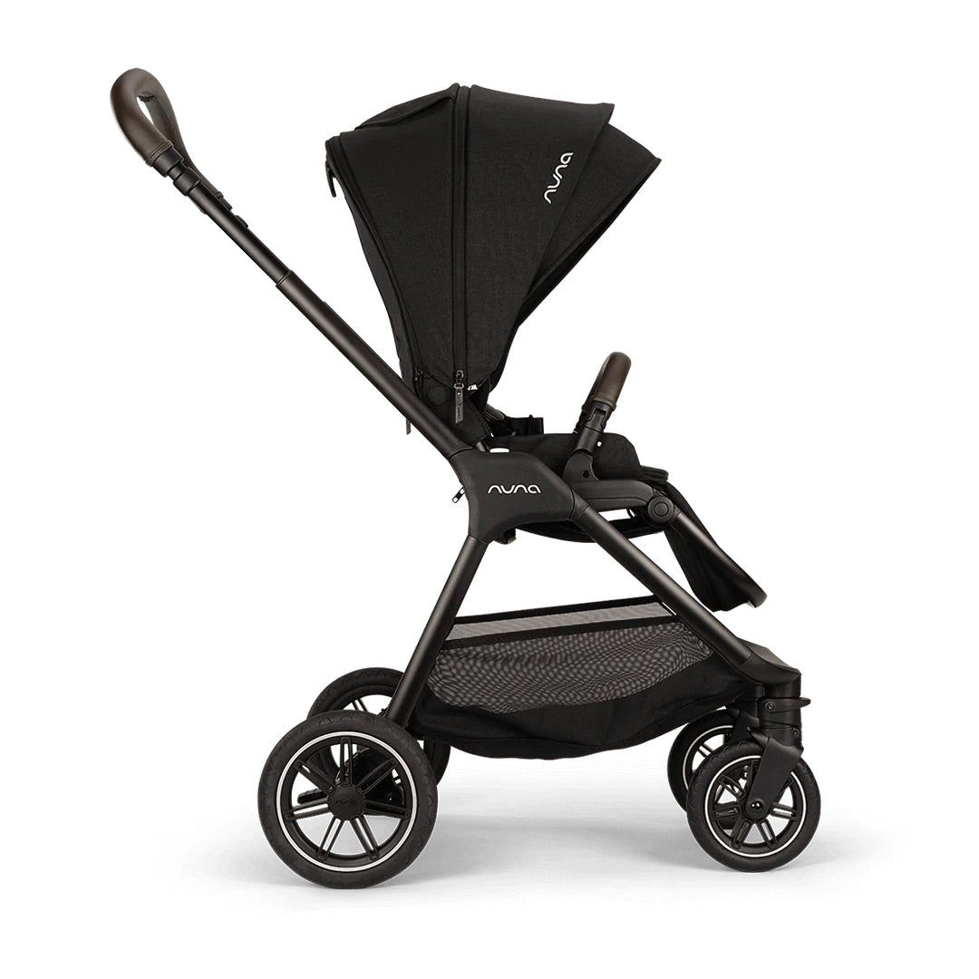 Nuna TRIV Next, LYTL Carrycot, ARRA Flex + Base Curve Travel System - Caviar