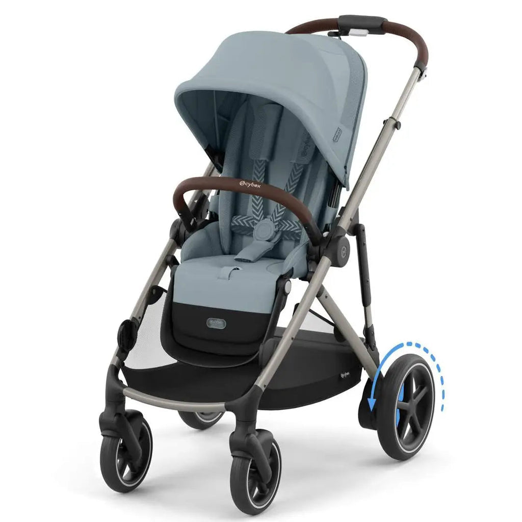 Cybex E-Gazelle S Pushchair - Stormy Blue/Taupe