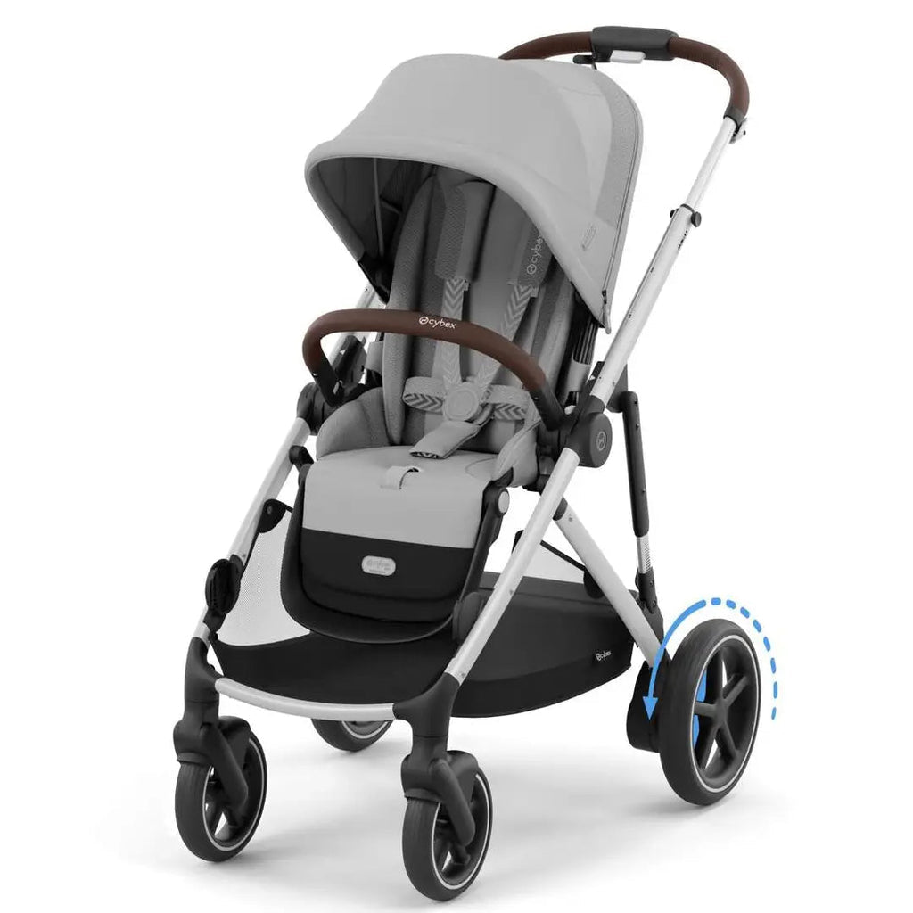 Cybex E-Gazelle S Pushchair - Stone Grey/Silver