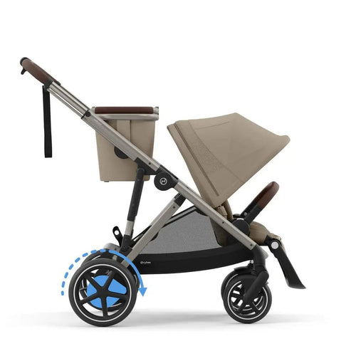 Cybex E-Gazelle S Pushchair - Almond Beige/Taupe