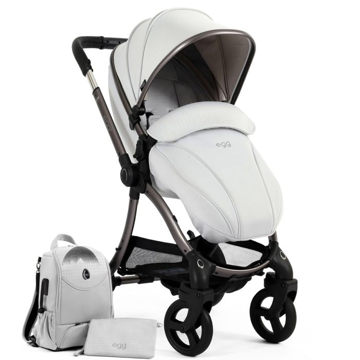 egg3 Stroller - Houndstooth Silver