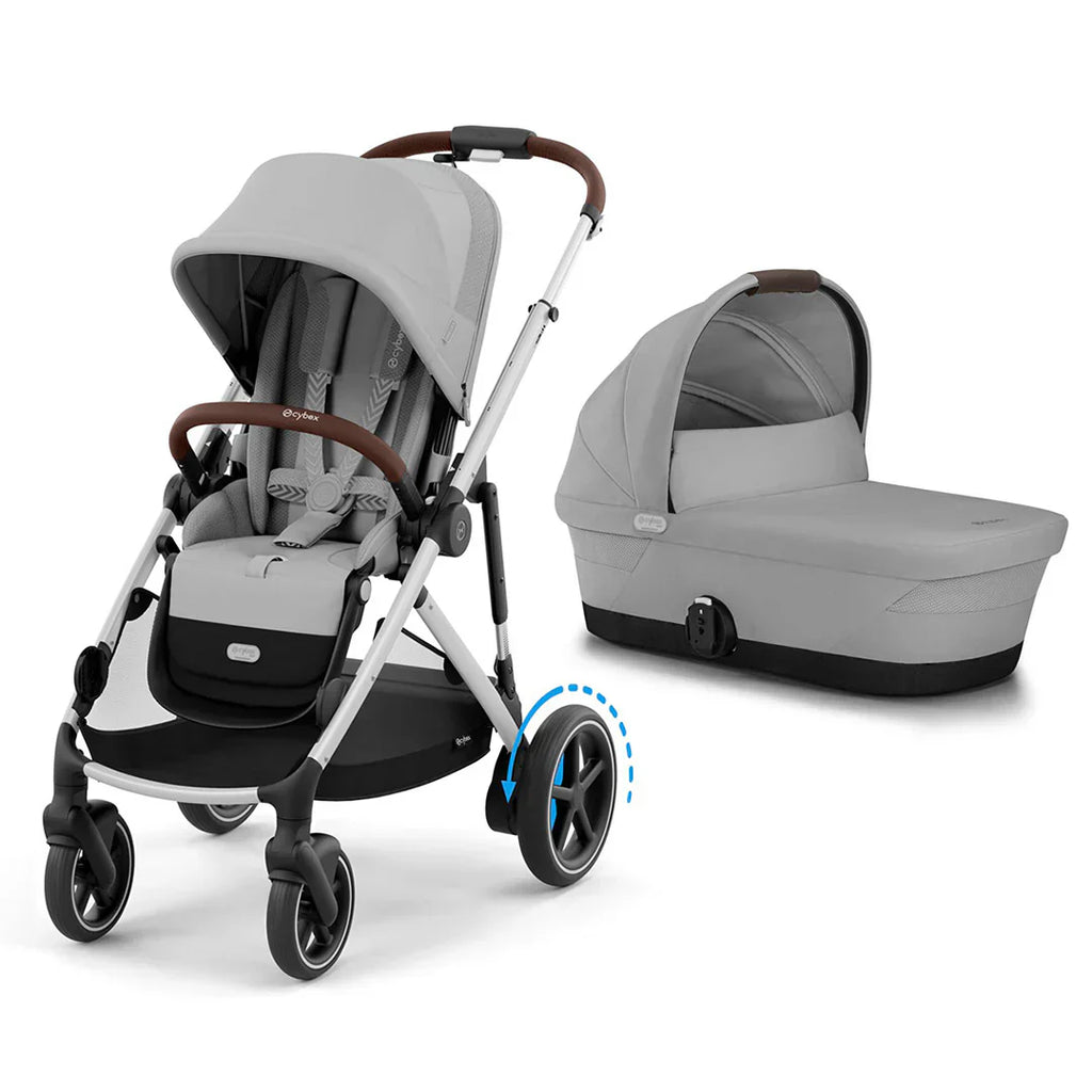 Cybex E-Gazelle S Pushchair - Stone Grey/Silver