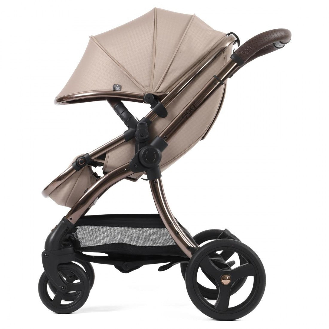 egg3 Stroller + Luxury Seat Liner & Backpack - Houndstooth Almond