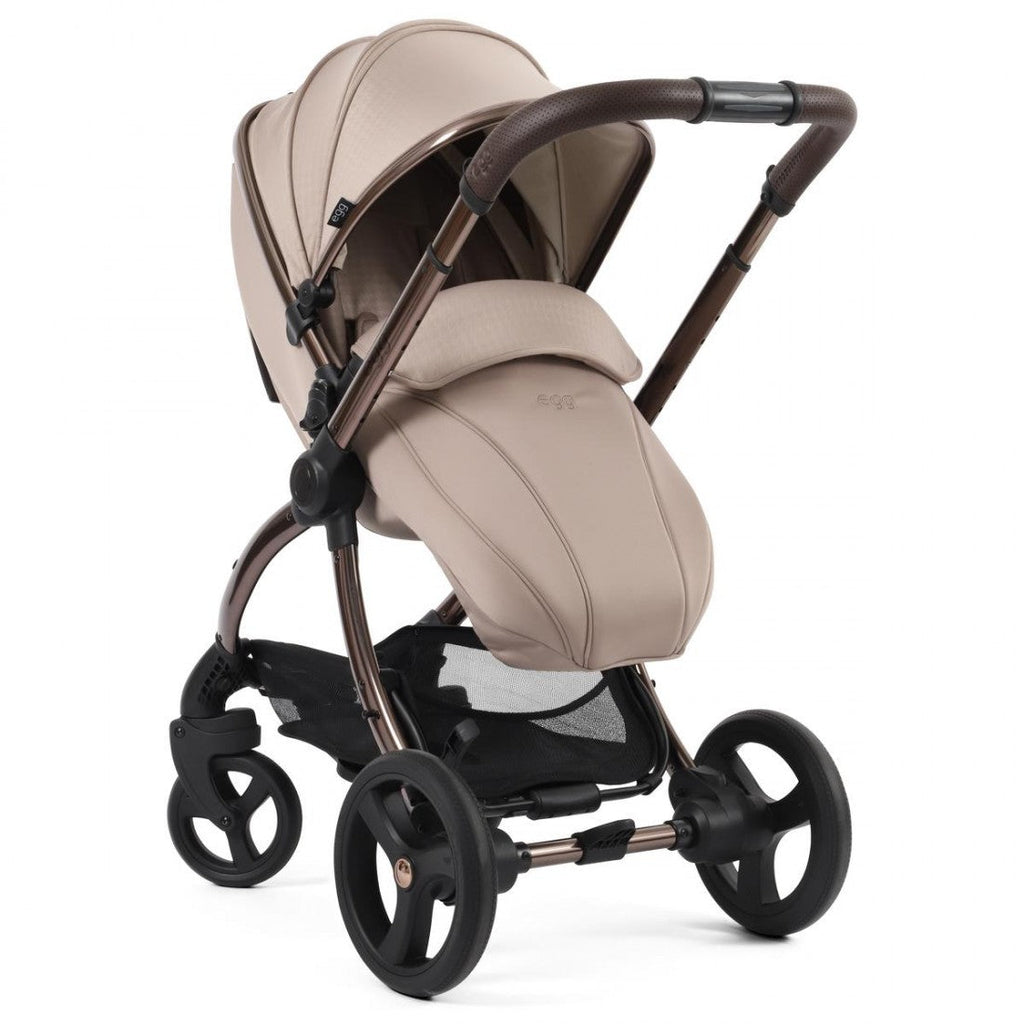 egg3 Stroller + Luxury Seat Liner & Backpack - Houndstooth Almond