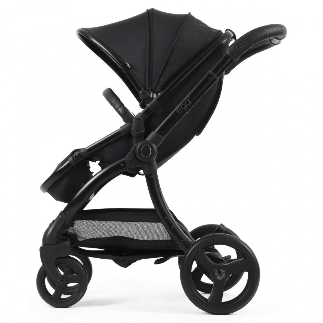 egg3 Stroller + Luxury Seat Liner & Backpack - Houndstooth Black