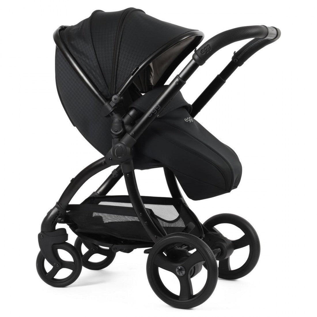 egg3 Stroller + Luxury Seat Liner & Backpack - Houndstooth Black