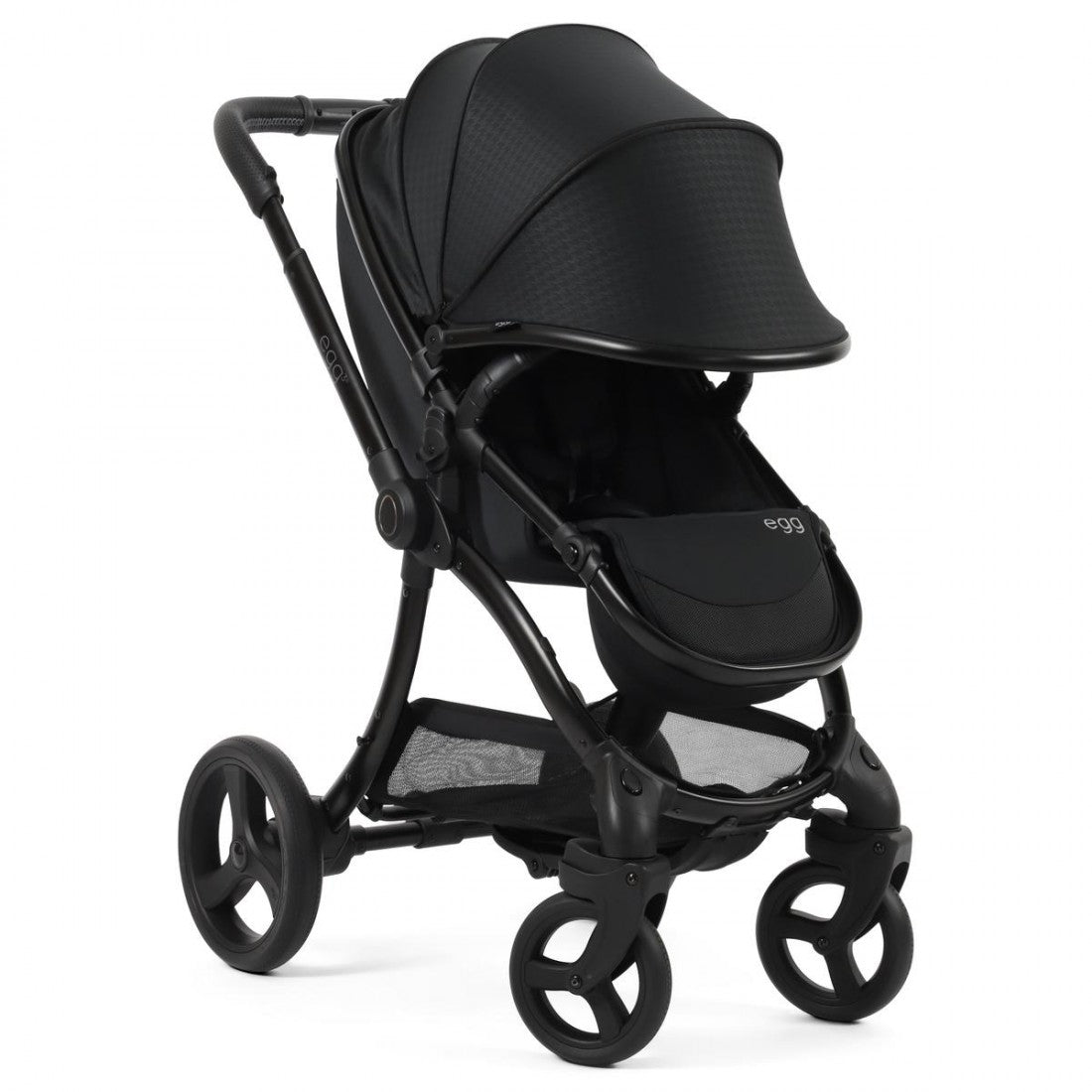 egg3 Stroller + Luxury Seat Liner & Backpack - Houndstooth Black