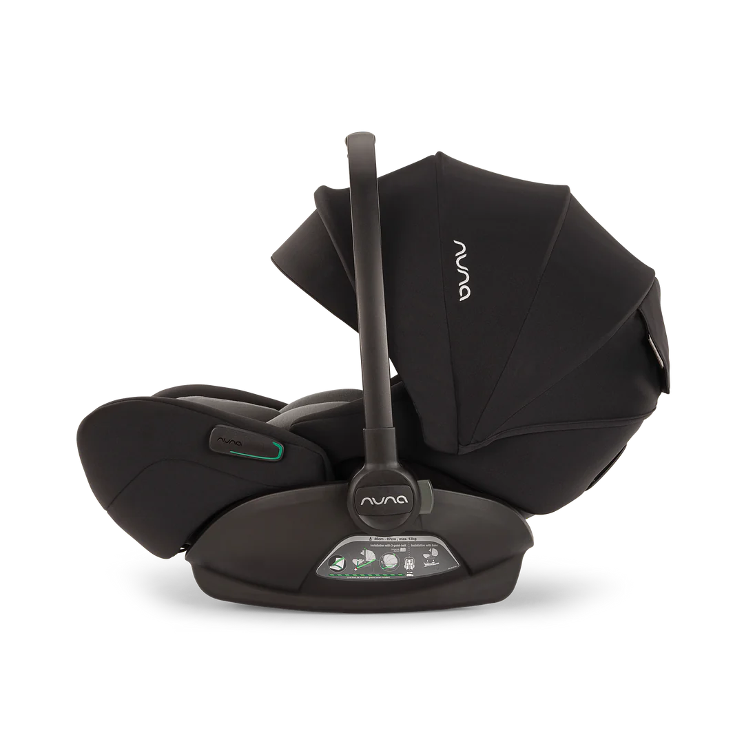 Nuna TRIV Next, LYTL Carrycot, ARRA Flex + Base Curve Travel System - Caviar